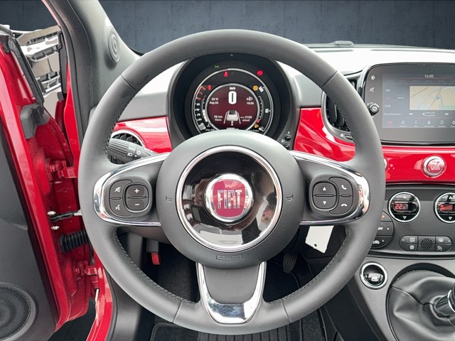Fiat - 500C 1.0 Mild Hybrid Red NAVI+PDC+GRA+LM16"+DAB_16